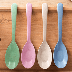 4pcs Long Handled Plastic Soup and Rice Spoon Set