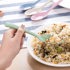 4pcs Long Handled Plastic Soup and Rice Spoon Set