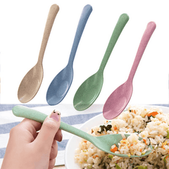 4pcs Long Handled Plastic Soup and Rice Spoon Set