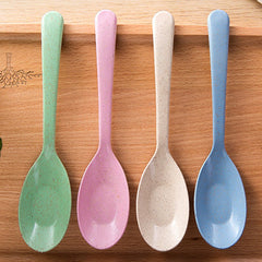 4pcs Long Handled Plastic Soup and Rice Spoon Set