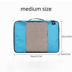 3 Pcs Travel Compression Bags Zipper Luggage Bags Portable Dustproof Bags