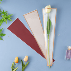 50pcs Golden Edge Flower Bag Waterproof Bouquet Packaging
