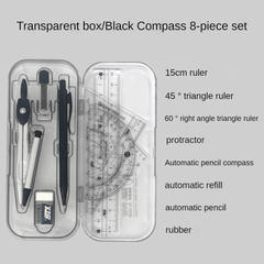 8 Piece Compass Ruler Set for School & Office - Upgrade Your Drawing Skills