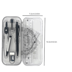 8 Piece Compass Ruler Set for School & Office - Upgrade Your Drawing Skills
