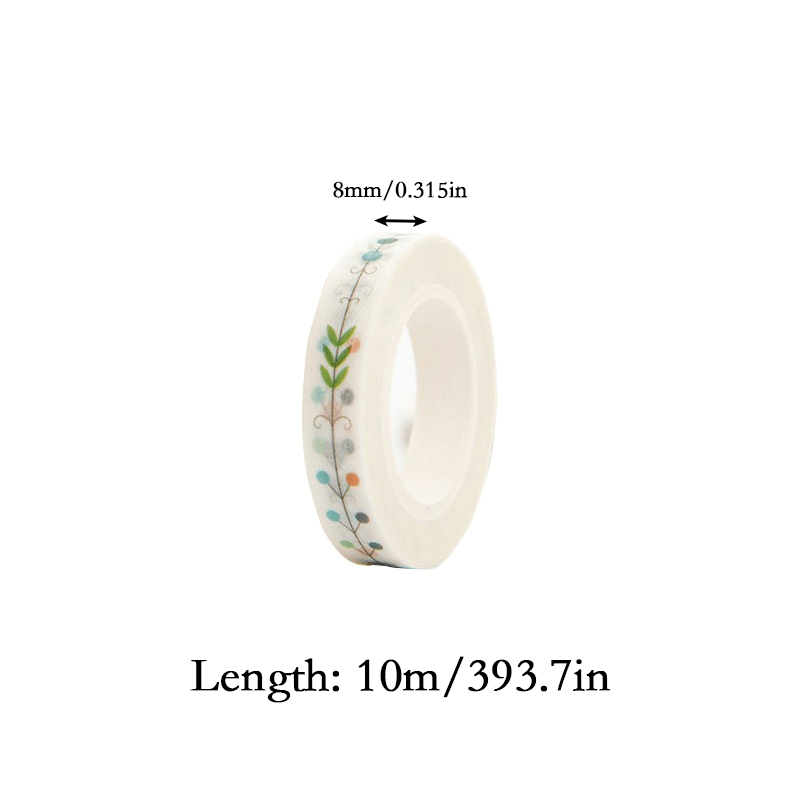 7mm 10m Washi Tape Diary Decoration Narrow Edge Stickers