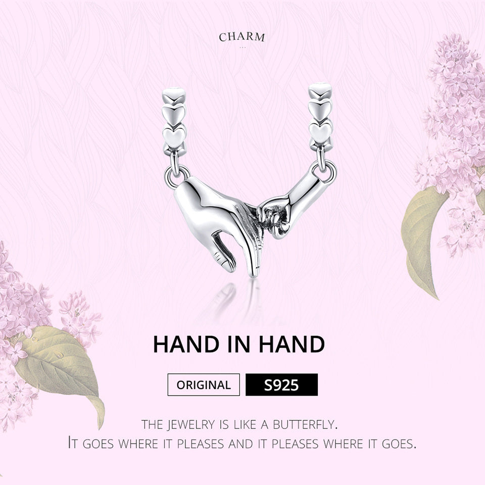 PANPOKI S925 Sterling Silver Family Affection Beads DIY Jewelry Making