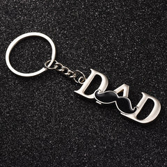 Father's Keychain With Dad Letter Father's Gift For Dad Papa