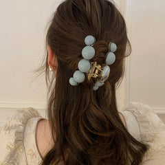 Solid Ball Hair Clips Shark Claw Decorative Hair Accessories