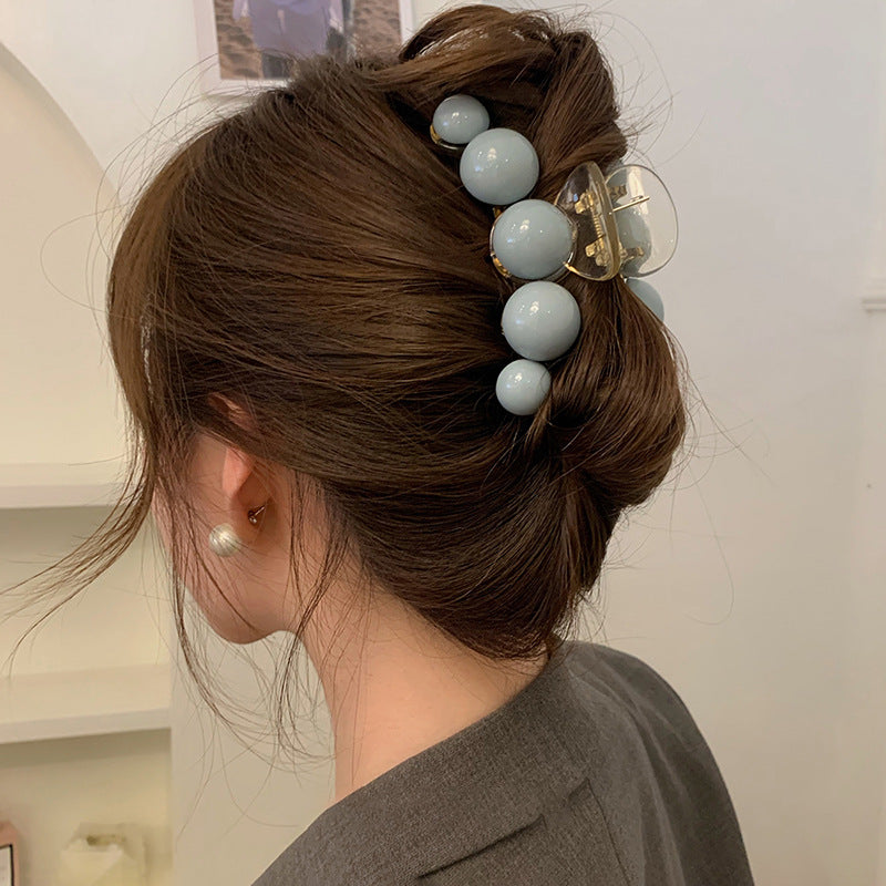 Solid Ball Hair Clips Shark Claw Decorative Hair Accessories