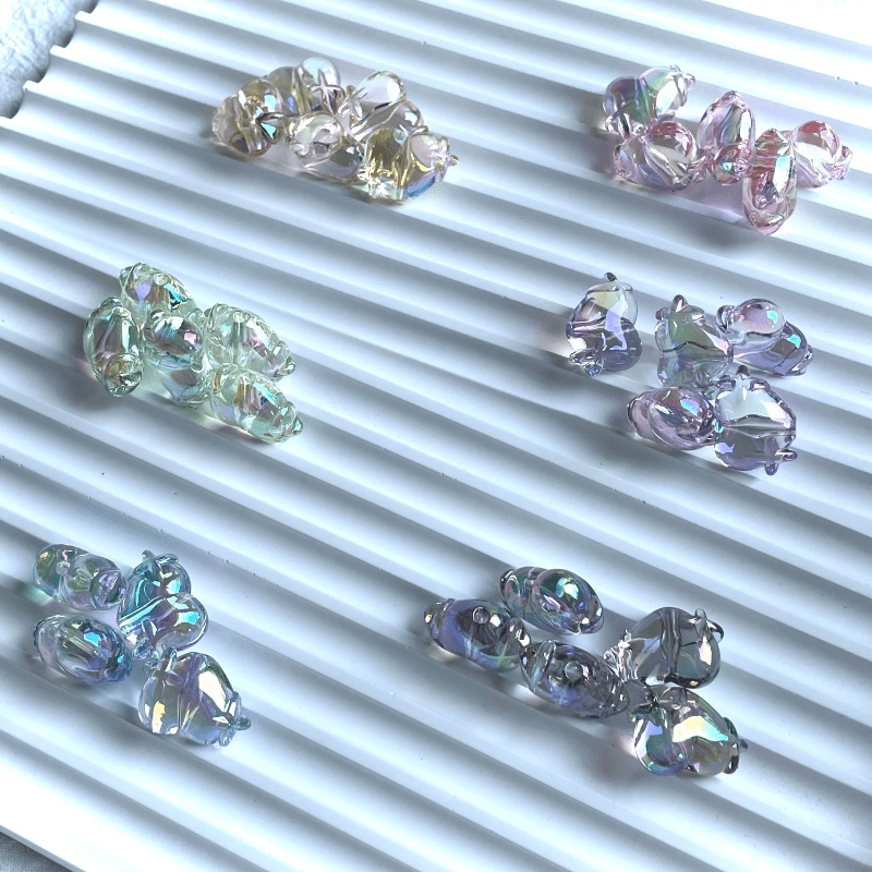 5pcs Acrylic Heart Star Beads for DIY Earrings Bracelet Necklace
