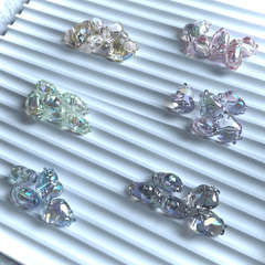 5pcs Acrylic Heart Star Beads for DIY Earrings Bracelet Necklace