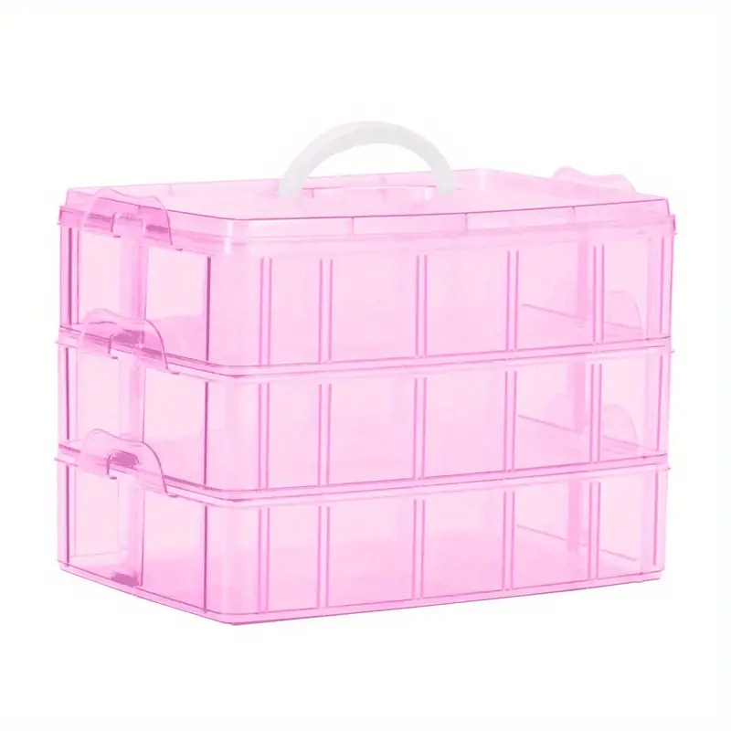 3 Tiers Stackable Storage Box Bead Organizers And Storage Container