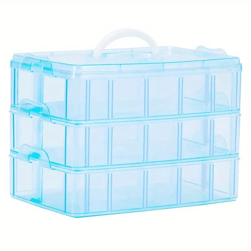 3 Tiers Stackable Storage Box Bead Organizers And Storage Container