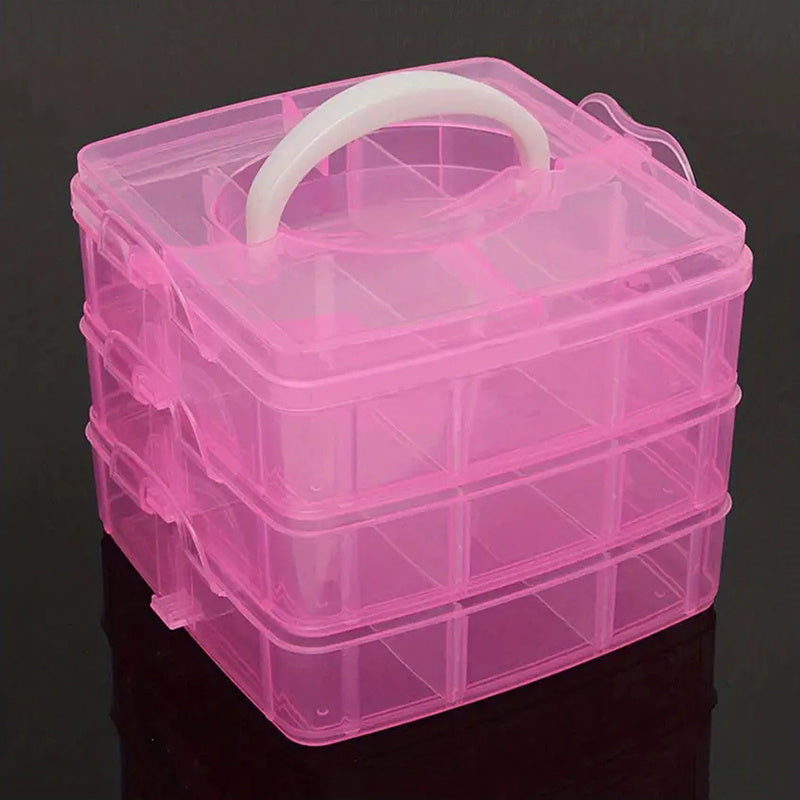 3 Tiers Stackable Storage Box Bead Organizers And Storage Container