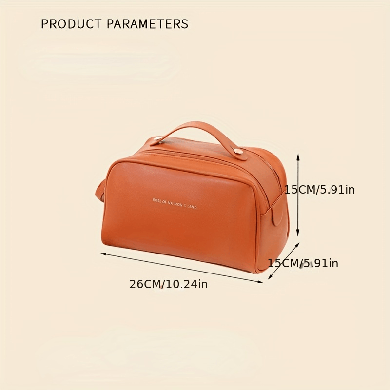 Waterproof Pocket Cosmetic Bag Double Zipper Makeup Bag