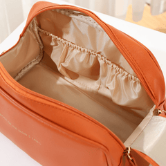 Waterproof Pocket Cosmetic Bag Double Zipper Makeup Bag