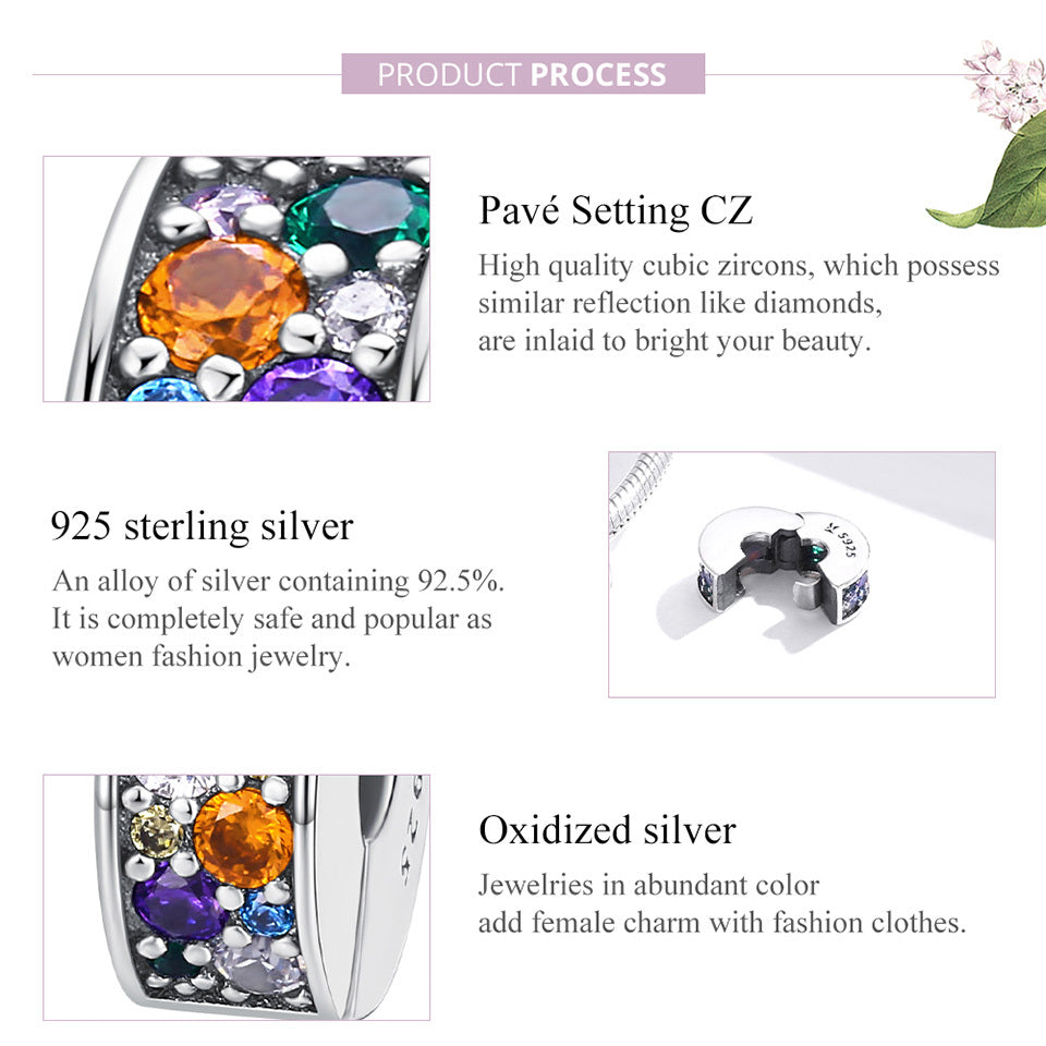 PANPOKI 925 Sterling Silver Charms for Bracelets Necklace DIY Jewelry