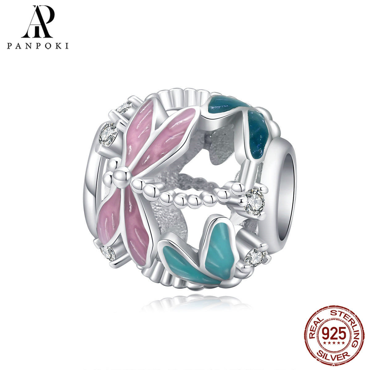 PANPOKI 925 Sterling Silver Charms for Bracelets Necklace DIY Jewelry
