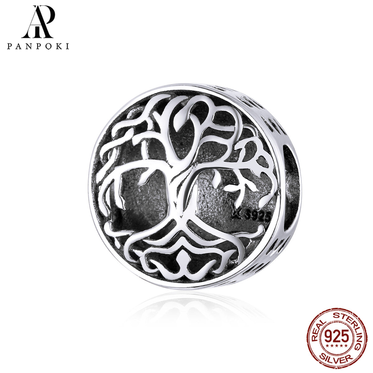 PANPOKI 925 Sterling Silver Charms for Bracelets Necklace DIY Jewelry