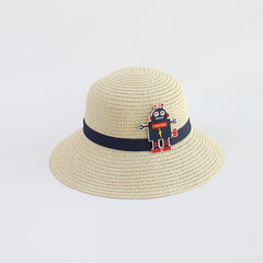 Boys' Straw Sunshade Beach Hat