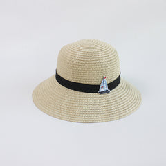 Boys' Straw Sunshade Beach Hat