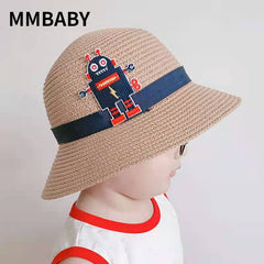 Boys' Straw Sunshade Beach Hat