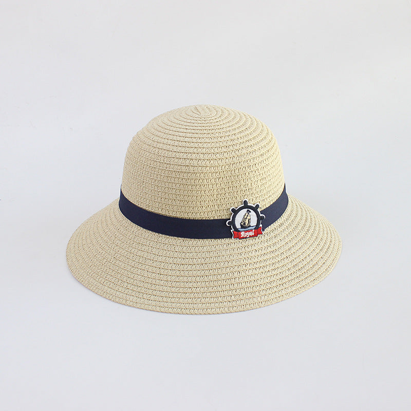 Boys' Straw Sunshade Beach Hat