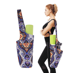 Canvas Yoga Mat Bag Single Shoulder Crossbody