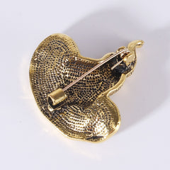 Cartoon Metal Witch Ghost Hat Pins Brooch Funny Party Jewelry Gift