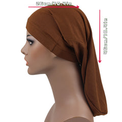 Dreadlocks Cap Elastic Beanie Soft Turban Casual Bonnet Inner Cap