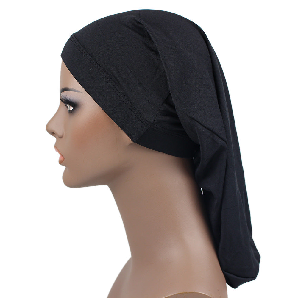 Dreadlocks Cap Elastic Beanie Soft Turban Casual Bonnet Inner Cap