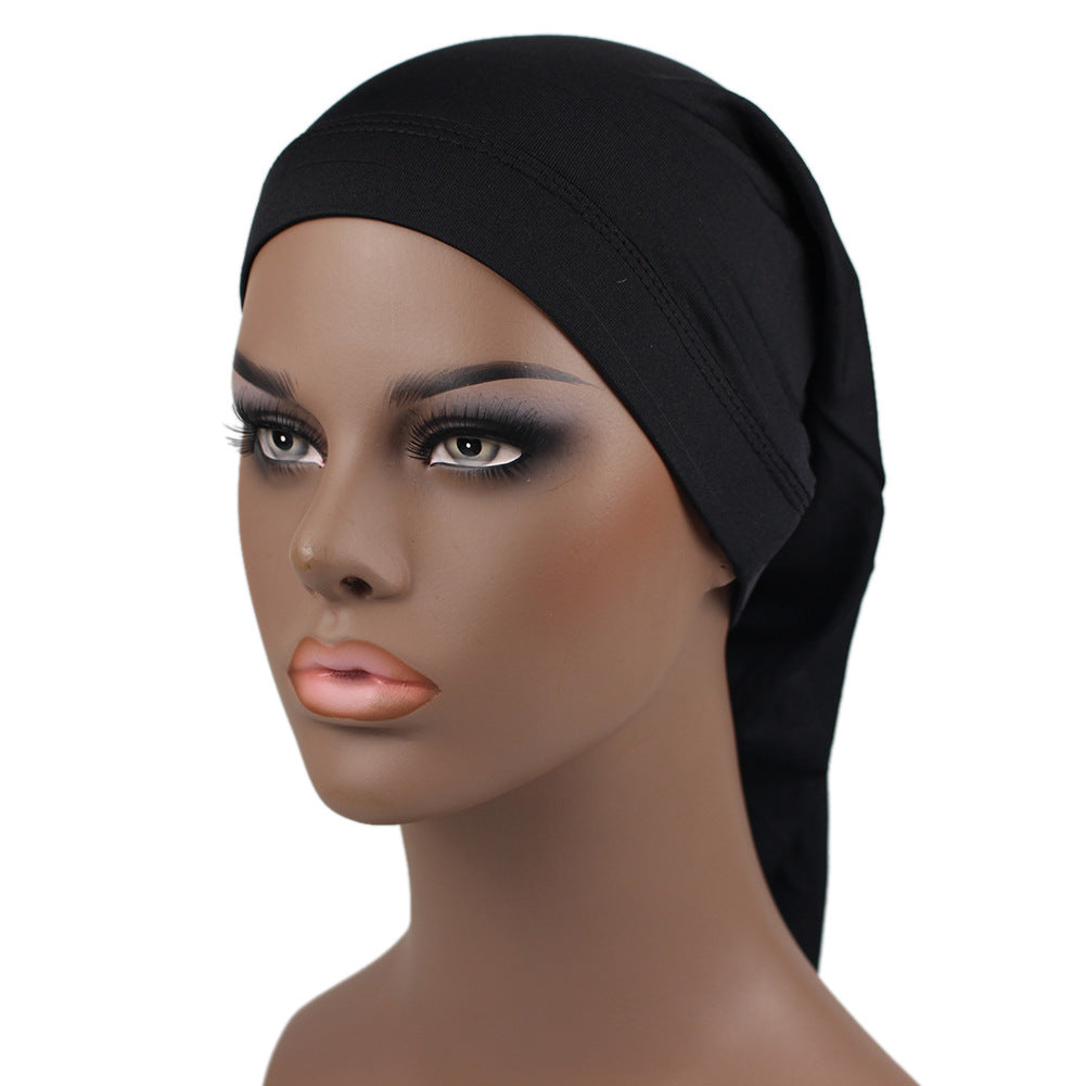 Dreadlocks Cap Elastic Beanie Soft Turban Casual Bonnet Inner Cap