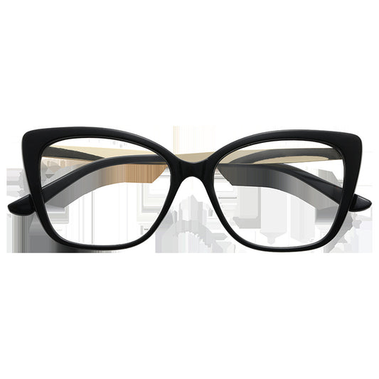 Light Blocking Cat Eye Glasses Clear Lens Anti Eyestrain for Women Men