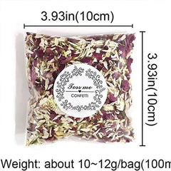 Biodegradable Dried Flower Confetti for Weddings & Parties