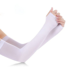 Ice Silk Arm Sleeves UV Protection Hand Cover for Outdoor Sports