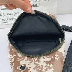 Geometric Pattern Sling Bag Zipper Chest Bag