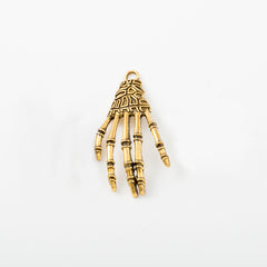 6pcs Alloy Skeleton Hand Pendants DIY Charms for Jewelry Craft
