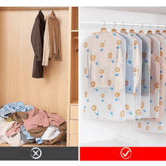 Clear Hanging Garment Bag Lightweight Dust-Proof Clothes Cover Full Zipper