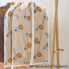 Clear Hanging Garment Bag Lightweight Dust-Proof Clothes Cover Full Zipper