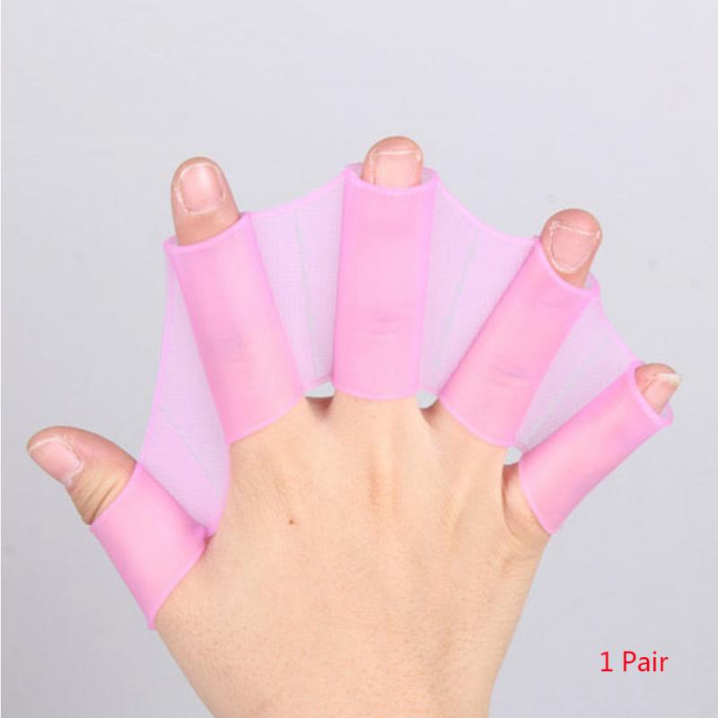 Frog Claw Swim Gloves with Silicone Girdles and Webbed Paddles