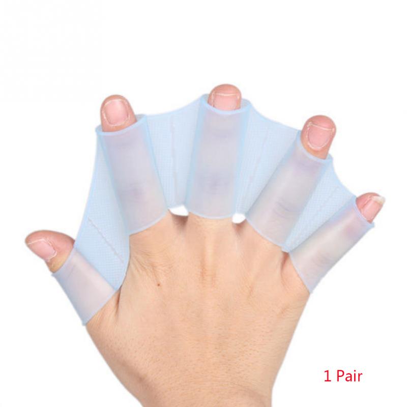 Frog Claw Swim Gloves with Silicone Girdles and Webbed Paddles