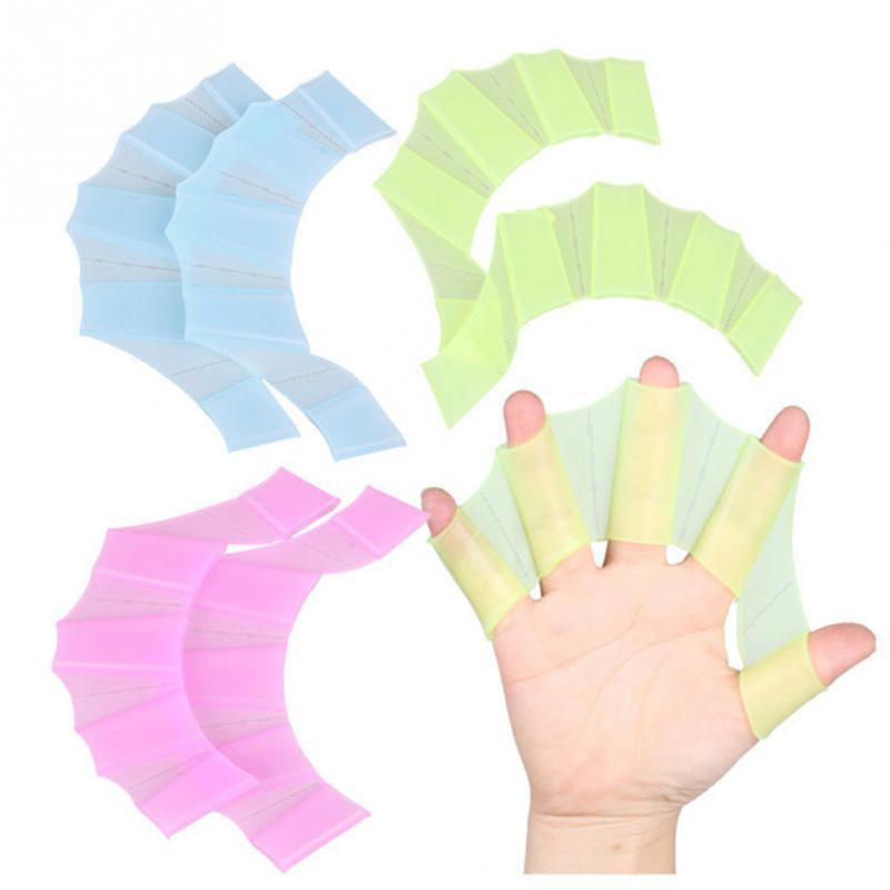 Frog Claw Swim Gloves with Silicone Girdles and Webbed Paddles
