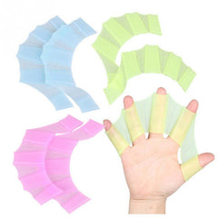 Frog Claw Swim Gloves with Silicone Girdles and Webbed Paddles
