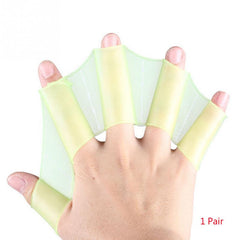 Frog Claw Swim Gloves with Silicone Girdles and Webbed Paddles