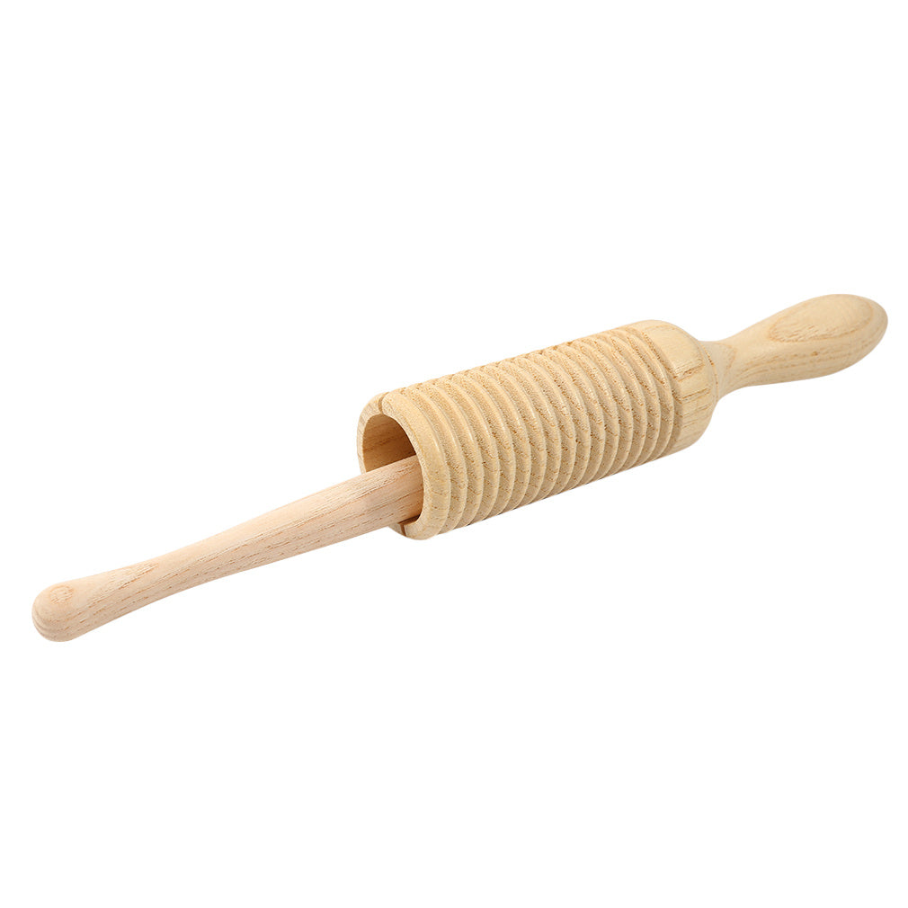Wooden Sound Tube Single Threaded Ring Percussion Cylinder