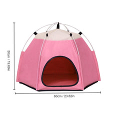 Foldable Pet Tent Bed for Indoor Playtime