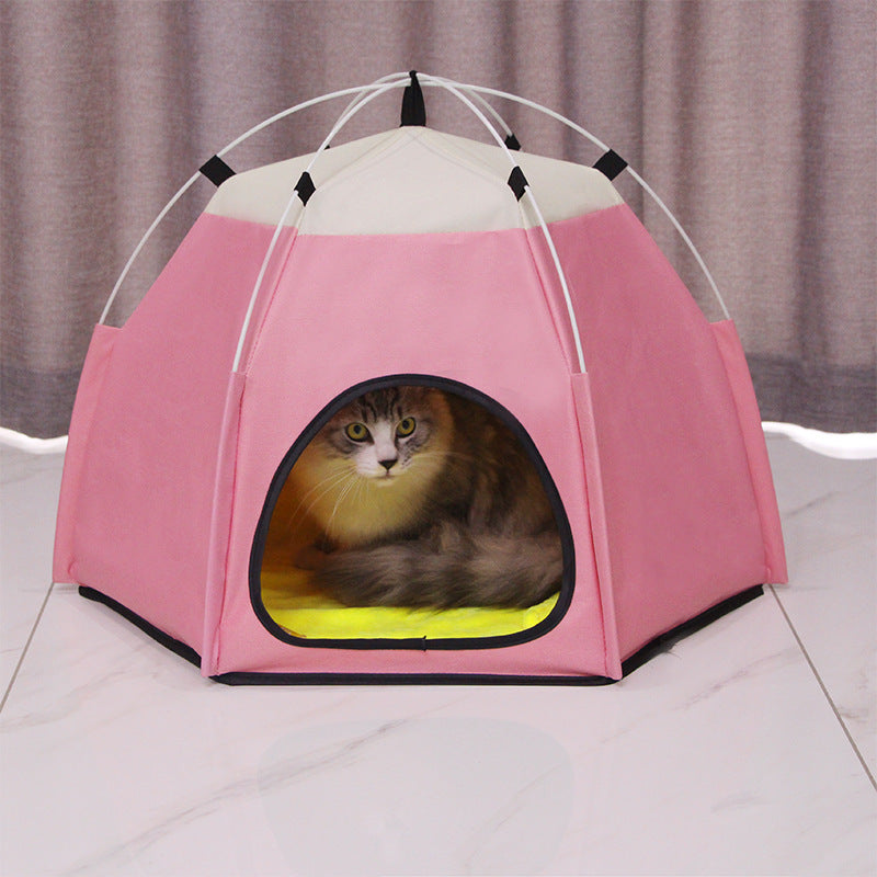 Foldable Pet Tent Bed for Indoor Playtime