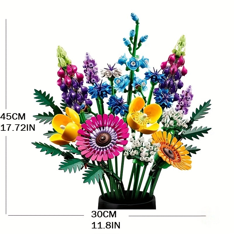 Wild Flowers Bouquet for Home Decoration DIY Crafts and Unique Gift