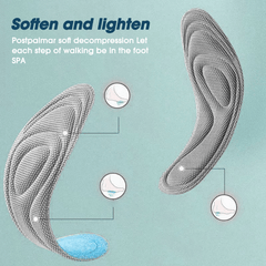 5D Memory Foam Orthopedic Insoles for Men Women Nano Antibacterial Deodorization