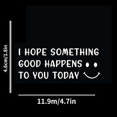 Happy Face Good Vibes Car Decal Sticker